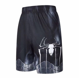 304 Fashion sport clothes tight training clothes 3D printing superhero red spider gym gears