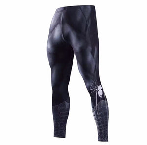 304 Fashion sport clothes tight training clothes 3D printing superhero red spider gym gears