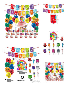 41 Number Black theme birthday  party decorations