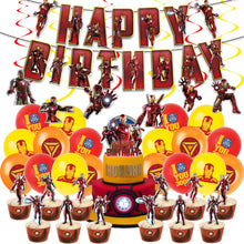 Load image into Gallery viewer, 307 Iron theme birthday  party decoration
