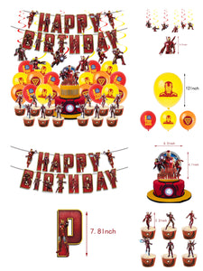 307 Iron theme birthday  party decoration