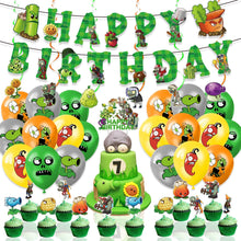 Load image into Gallery viewer, 61 Plants·Zombies theme birthday  party decorations
