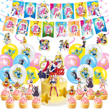 Load image into Gallery viewer, 209 Anime Sailor•Moon Theme Birthday  Party Decoration
