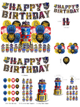 Load image into Gallery viewer, 12 Transformers theme birthday  party decoration
