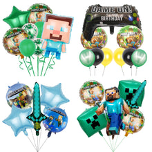 Load image into Gallery viewer, 33 Mine•craft Foil balloons party decorations
