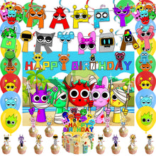 Load image into Gallery viewer, 99 Sprun•ki theme birthday  party decoration
