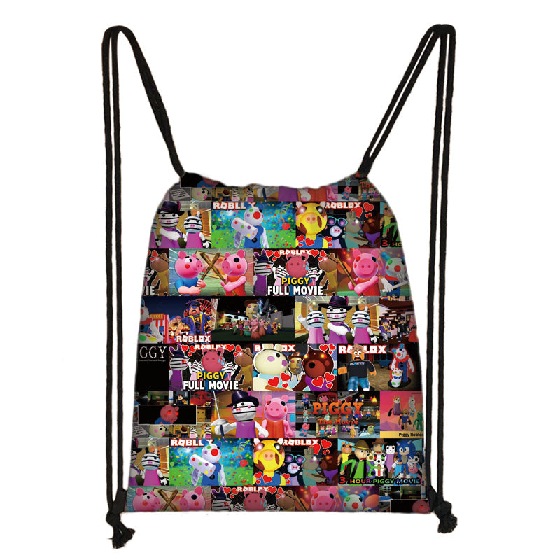 Pig•gy string bag fashion backpack