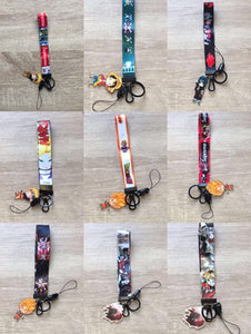 Anime lanyard keychain and bus card case/ bank card case