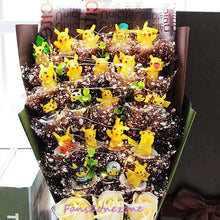 Load image into Gallery viewer, 18 Poke•Mon anime figures set doll bouquet gift box light birthday valentine's
