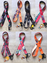 Load image into Gallery viewer, Anime lanyard keychain and bus card case/ bank card case
