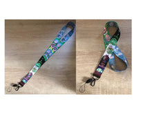 Load image into Gallery viewer, Anime lanyard keychain and bus card case/ bank card case

