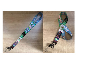 Anime lanyard keychain and bus card case/ bank card case