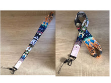 Load image into Gallery viewer, Anime lanyard keychain and bus card case/ bank card case
