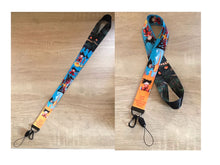 Load image into Gallery viewer, Anime lanyard keychain and bus card case/ bank card case
