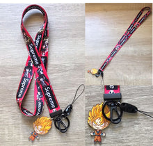 Load image into Gallery viewer, Anime lanyard keychain and bus card case/ bank card case
