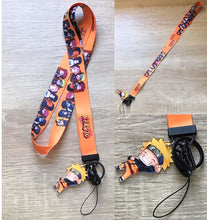 Load image into Gallery viewer, Anime lanyard keychain and bus card case/ bank card case
