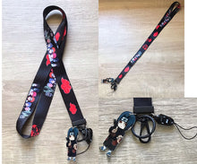 Load image into Gallery viewer, Anime lanyard keychain and bus card case/ bank card case
