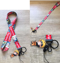 Load image into Gallery viewer, Anime lanyard keychain and bus card case/ bank card case
