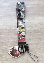 Load image into Gallery viewer, Anime lanyard keychain and bus card case/ bank card case
