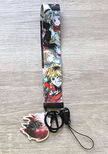 Anime lanyard keychain and bus card case/ bank card case