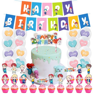 401 BTS birthday party decoration
