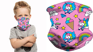 3D printing funny kids masks fashion multifunctional scarf