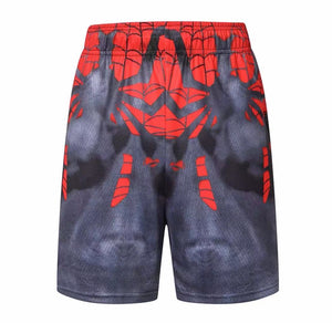 304 Fashion sport clothes tight training clothes 3D printing superhero red spider gym gears