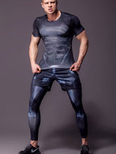 Load image into Gallery viewer, Fashion sport clothes tight training clothes 3D printing punish gym gears
