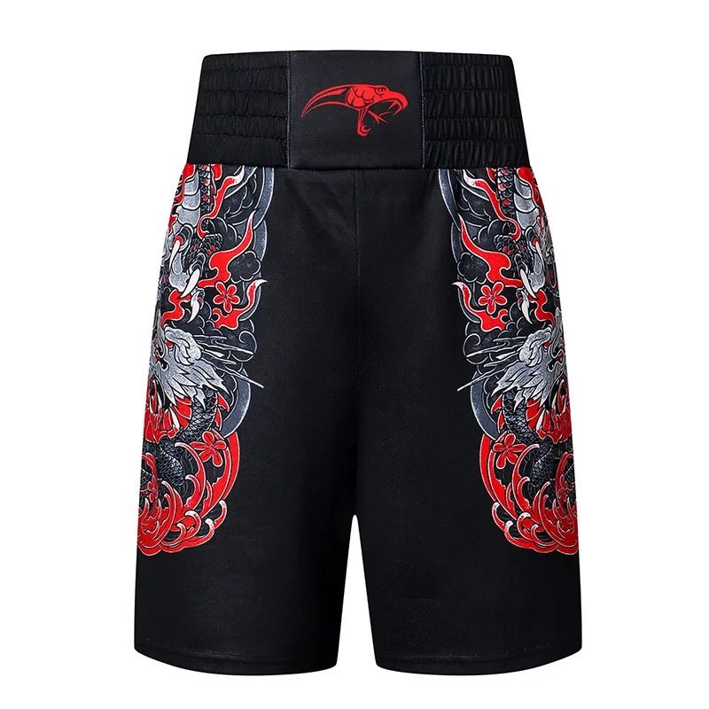 Fashion man boxing sport shorts loose training five-points shorts clothes