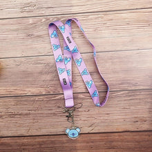 Load image into Gallery viewer, BTS cartoon lanyard

