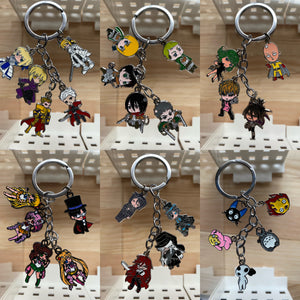 Anime fashion metal keychain