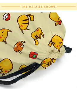18 Poke•Mon string bag fashion backpacks