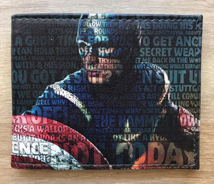 Anime superhero fashion PU wallet