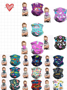3D printing funny kids masks fashion multifunctional scarf