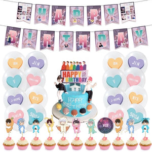 401 BTS birthday party decoration