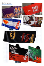 Load image into Gallery viewer, Hip-pop Basketball towel and superhero towel
