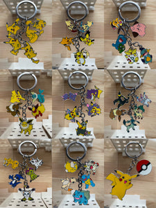 Anime fashion metal keychain