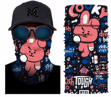 Load image into Gallery viewer, BTS 3D printing funny masks fashion multifunctional scarf 01-25
