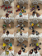 Load image into Gallery viewer, Anime fashion metal keychain
