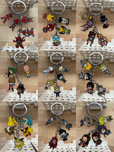 Anime fashion metal keychain