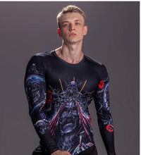 Load image into Gallery viewer, Fashion man sport t-shirt tight training clothes gym gears
