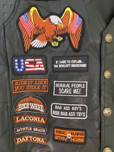 Load image into Gallery viewer, Motorcycle vest leather motorbike clothes

