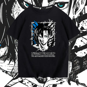 Anime Titan t-shirt 100% cotton fashion clothes