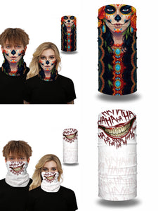Ghost 3D printing funny masks fashion multifunctional scarf
