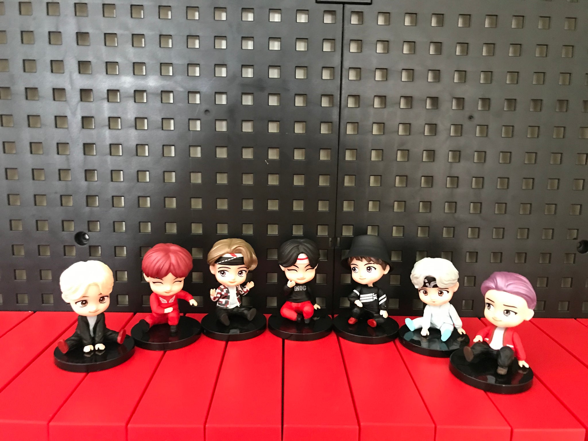 K-POP B-TS Mini Figurine, Kpop B-TS Accessoire, 7 Pièces B-TS Cake