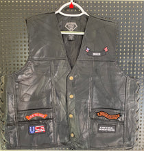 Load image into Gallery viewer, Motorcycle vest leather motorbike clothes
