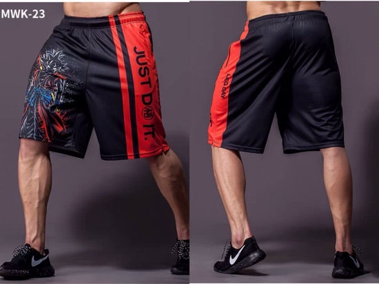 204 Anime Dragon Z GOKU fashion loose sport short Man training quick dry shorts clothes