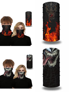 Ghost 3D printing funny masks fashion multifunctional scarf