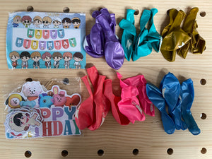 401 BTS birthday party decoration