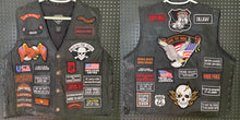 Load image into Gallery viewer, Motorcycle vest leather motorbike clothes
